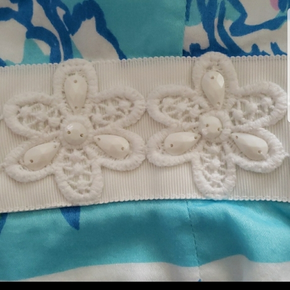 Lilly Pulitzer Stripe beaded sleeveless dress 2 - Picture 4 of 11